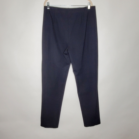 J. Jill Ponte Knit Slim Leg Pants Size Large TALL Black Hi-Rise Stretch Pull-on - Picture 5 of 15